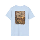 Loving Life Again — Rustic Farmhouse Pocket Graphic Tee