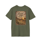 Loving Life Again — Rustic Farmhouse Pocket Graphic Tee