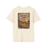 Loving Life Again — Rustic Farmhouse Pocket Graphic Tee
