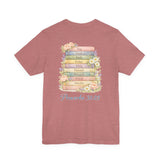 Proverbs 31:25 Floral Cross Tee — Inspirational Women’s Bible Verse Shirt