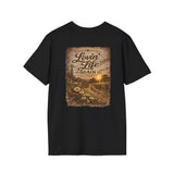 Loving Life Again — Rustic Farmhouse Pocket Graphic Tee