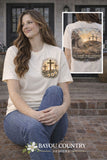 Easter “The Tomb Was Empty” Christian T-Shirt — Resurrection Cross Graphic Tee