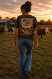 Loving Life Again — Rustic Farmhouse Pocket Graphic Tee