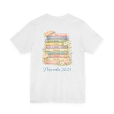 Proverbs 31:25 Floral Cross Tee — Inspirational Women’s Bible Verse Shirt