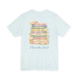 Proverbs 31:25 Floral Cross Tee — Inspirational Women’s Bible Verse Shirt