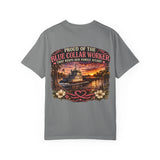Comfort color: "Proud of the Blue Collar Worker" Vintage Sunset Design