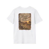 Loving Life Again — Rustic Farmhouse Pocket Graphic Tee