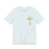 Proverbs 31:25 Floral Cross Tee — Inspirational Women’s Bible Verse Shirt
