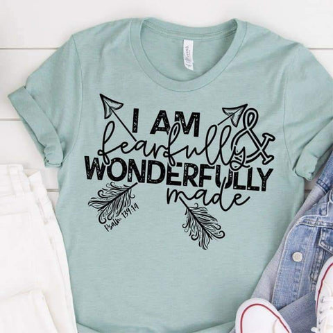 I am fearfully wonderfully made Screenprint