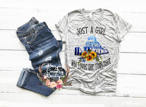 Just A Girl Who Loves Her Towboater Sunflower