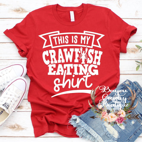 Crawfish eating shirt