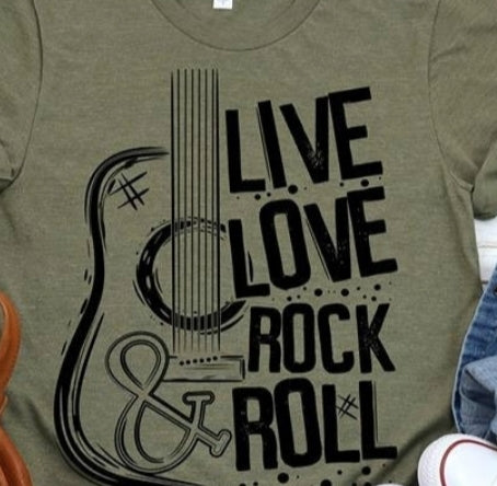Live Love Rock N Roll Screenprint