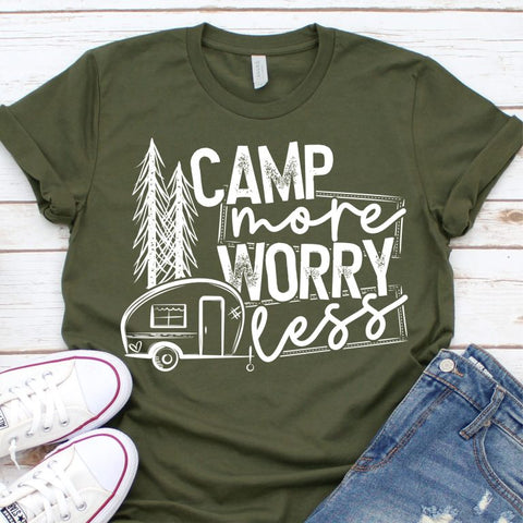 Camp more worry less Screenprint