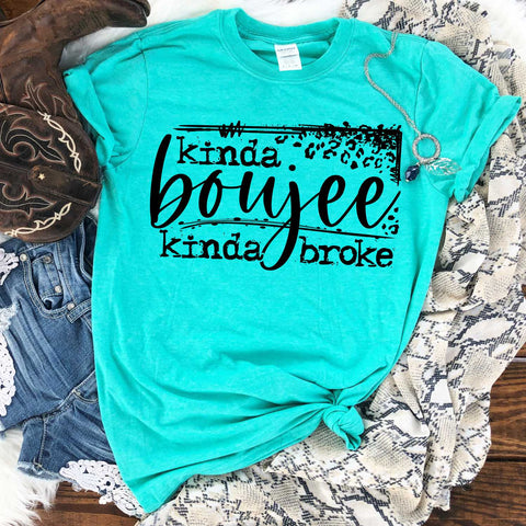 Kinda boujee kinda broke Screenprint