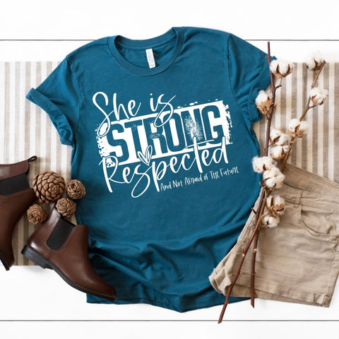 She is strong and respected Screenprint